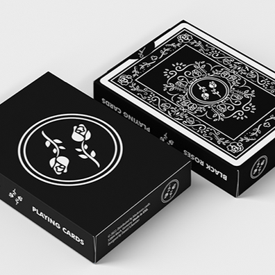 Black Roses Playing Cards (Fully Marked)